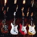 4 of Stevie's guitars