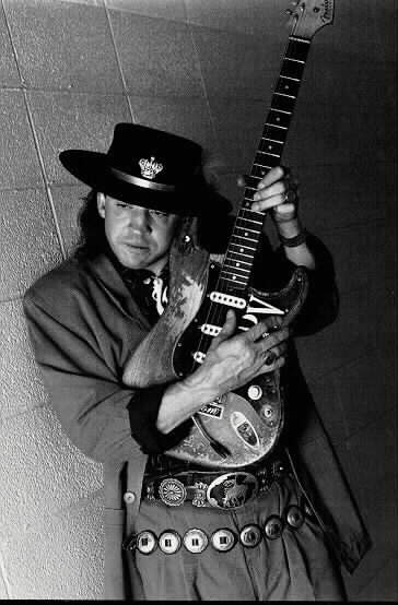 SRV, posing for a picture